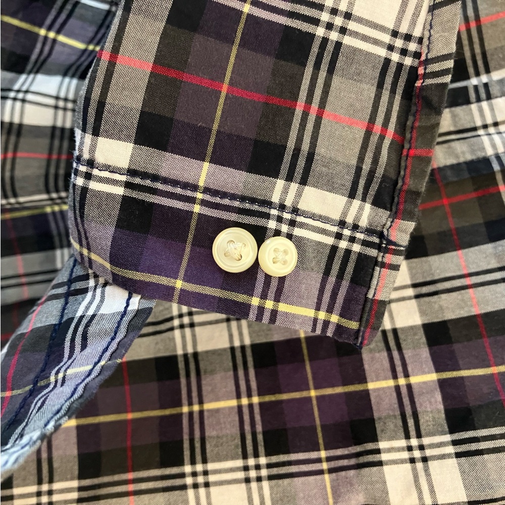 Ralph Lauren Toddler Boy Oxford Button Down Polo Shirt Plaid 2T - Picture 5 of 9
